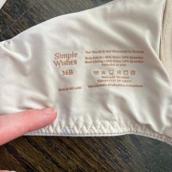 Nursing & Pumping Bra Set Size 36B - Simple Wishes - nude & black - Picture 5 of 15